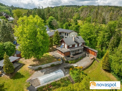 Prodej chaty 170 m2 a novostavby 248 m2, pozemek 2842 m2, Hřiměždice. - Fotka 1